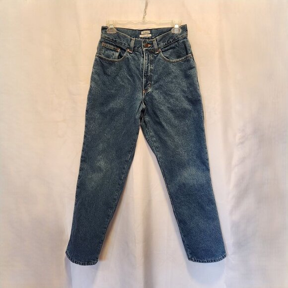 L.L. Bean Jeans Womens 8/R Dark Wash Original Fit Flannel High Waist 100% Cotton - Picture 1 of 7